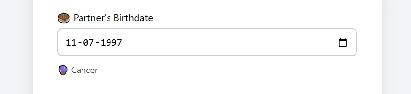 Step 7 - How to Use a Advance Features FLAMES Calculator Online